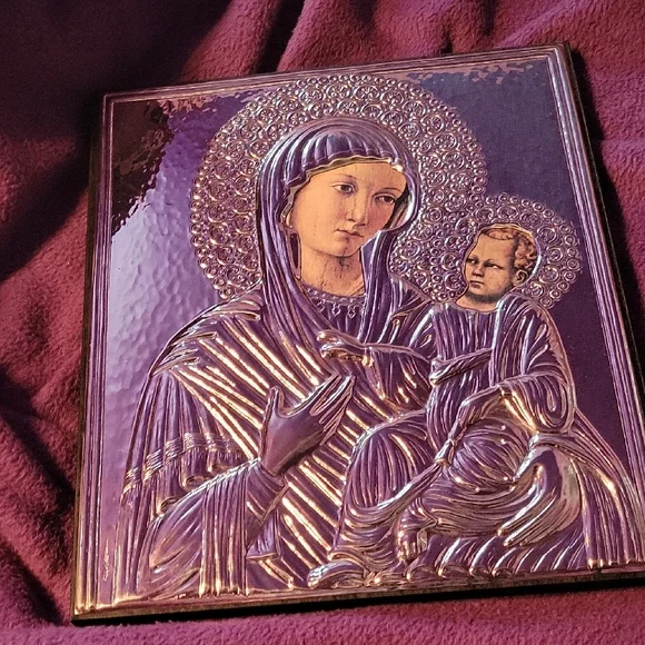 Silver Religious Wall Art - Picture 1 of 3